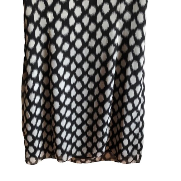 Adrianna Papell Dress Size 10 Black and While Geometric - Picture 6 of 11